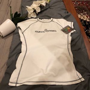 White Island pride rash guard